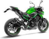Tubo De Escape Con Homologación Acústica Lv-14 R Acero Negro Fondo Carbono - Leovince Compatible Con Kawasaki Z 900 A2 (2018-2024)