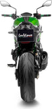 Tubo De Escape Con Homologación Acústica Lv-14 R Acero Negro Fondo Carbono - Leovince Compatible Con Kawasaki Z 900 A2 (2018-2024)