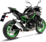 Exhaust Tip Without Sound Certification Lv-14 R Titanium Carbon Fiber End Cap - Leovince Compatible With Kawasaki Z 900 (2025-2026)