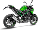 Tubo De Escape Con Homologación Acústica Lv-14 R Acero Fondo Carbono - Leovince Compatible Con Kawasaki Z 900 A2 (2018-2024)