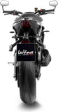 Sistema De Escape Completo Sin Catalizador Y Sin Homologación Acústica Lv-14 R Acero Negro Fondo Carbono - Leovince Compatible Con Triumph Street Triple 765 A2 (2023-2024)