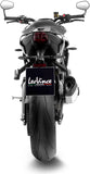 Complete Exhaust System Without Catalytic Converter And Without Sound Certification Lv-14 R Stainless Steel Carbon Fiber End Cap - Leovince Compatible With Triumph Street Triple 765 A2 (2023-2024)