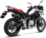 Tubo De Escape Sin Homologación Acústica Lv-14 Acero Negro Fondo Carbono - Leovince Compatible Con Bmw F 750 Gs (2018-2024)