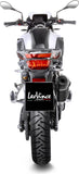 Tubo De Escape Con Homologación Acústica Lv-14 Acero Negro Fondo Carbono - Leovince Compatible Con Bmw F 800 Gs (2024-2026)