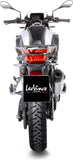 Tubo De Escape Con Homologación Acústica Lv-14 Titano Fondo Carbono - Leovince Compatible Con Bmw F 850 Gs - Adventure (2018-2024)