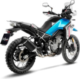 Tubo De Escape Sin Homologación Acústica Lv-14 Acero Negro Fondo Carbono - Leovince Compatible Con Cfmoto 450 Mt (2025-2026)