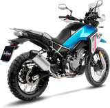 Tubo De Escape Con Homologación Acústica Lv-14 Acero Fondo Carbono - Leovince Compatible Con Cfmoto 450 Mt (2025-2026)