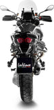 Tubo De Escape Sin Homologación Acústica Lv-14 Acero Negro Fondo Carbono - Leovince Compatible Con Moto Guzzi Stelvio (2024-2026)