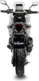 Tubo De Escape Con Homologación Acústica Lv-14 R Acero Negro Fondo Carbono - Leovince Compatible Con Honda Forza 750 (2021-2024)