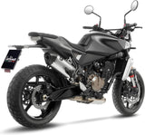 Tubo De Escape Sin Homologación Acústica Lv-14 Acero Fondo Carbono - Leovince Compatible Con Husqvarna Svartpilen 801 (2024-2026)