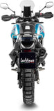 Tubo De Escape Sin Homologación Acústica Lv-14 Acero Negro Fondo Carbono - Leovince Compatible Con Cfmoto Ibex 800 E (2022-2024)