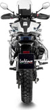 Tubo De Escape Con Homologación Acústica Lv-14 Acero Negro Fondo Carbono - Leovince Compatible Con Cfmoto 800 Mt-X (2025-2026)