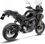 Sistema De Escape Completo Con Catalizador Y Homologación Acústica Lv-14 R Acero Negro Fondo Carbono - Leovince Compatible Con Yamaha Tracer 9 Gt (2025-2026)
