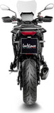 Sistema De Escape Completo Con Catalizador Y Homologación Acústica Lv-14 R Acero Negro Fondo Carbono - Leovince Compatible Con Yamaha Tracer 9 Gt (2021-2024)