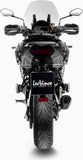 Tubo De Escape Sin Homologación Acústica Lv-14 R Acero Negro Fondo Carbono - Leovince Compatible Con Kawasaki Versys 1000 (2019-2024)