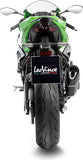 Tubo De Escape Sin Homologación Acústica Lv-14 R Acero Negro Fondo Carbono - Leovince Compatible Con Kawasaki Zx 6R Ninja (2024-2026)