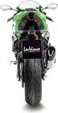 Exhaust Tip With Noise Certification Lv-14 R Titanium Carbon Fiber End Cap - Leovince Compatible With Kawasaki Zx 6R Ninja (2024-2026)