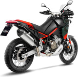 Tubo De Escape Con Homologación Acústica Lv-14 Titano Fondo Carbono - Leovince Compatible Con Aprilia Tuareg 660 (2022-2024)