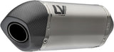 Exhaust Tip With Noise Certification Lv-14 Titanium Carbon Fiber End Cap - Leovince Compatible With Triumph Tiger 800 Sport (2024-2026)