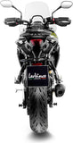 Exhaust Tip With Noise Certification Lv-14 Stainless Steel Carbon Fiber End Cap - Leovince Compatible With Triumph Tiger 800 Sport (2024-2026)