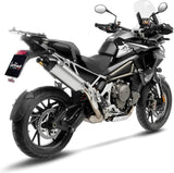 Tubo De Escape Sin Homologación Acústica Lv-14 Titano Fondo Carbono - Leovince Compatible Con Triumph Tiger 1200 Gt Explorer (2022-2024)