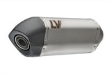Exhaust Tip With Noise Certification Lv-14 Stainless Steel Carbon Fiber End Cap - Leovince Compatible With Triumph Tiger 1200 Gt Rally (2022-2024)