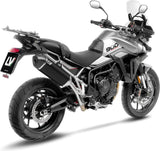 Tubo De Escape Con Homologación Acústica Lv-14 Acero Negro Fondo Carbono - Leovince Compatible Con Triumph Tiger 900 Rally Pro (2024-2026)
