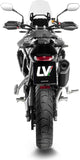 Exhaust Tip With Noise Certification Lv-14 Steel Black Carbon Fiber End Cap - Leovince Compatible With Triumph Tiger 900 Gt (2024-2026)