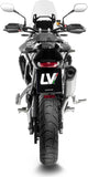 Tubo De Escape Sin Homologación Acústica Lv-14 Acero Fondo Carbono - Leovince Compatible Con Triumph Tiger 900 Gt Pro (2024-2026)