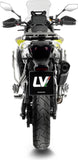Tubo De Escape Sin Homologación Acústica Lv-14 Acero Negro Fondo Carbono - Leovince Compatible Con Voge Valico 900 Dsx (2024-2026)