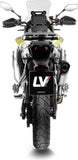 Tubo De Escape Sin Homologación Acústica Lv-14 Acero Fondo Carbono - Leovince Compatible Con Voge Valico 900 Dsx (2024-2026)