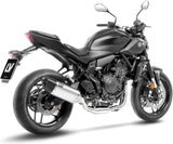 Sistema De Escape Completo Con Catalizador Y Homologación Acústica Lv-14 R Acero Fondo Carbono - Leovince Compatible Con Yamaha Mt-07 (2021-2024)