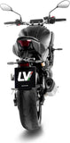 Sistema De Escape Completo Con Catalizador Y Homologación Acústica Lv-14 R Acero Fondo Carbono - Leovince Compatible Con Yamaha Mt-07 (2021-2024)