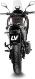 Tubo De Escape Con Homologación Acústica Lv-14 Acero Negro Fondo Carbono - Leovince Compatible Con Moto Morini X-Cape 700 (2025-2026)