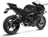 Sistema De Escape Completo Sin Catalizador Y Sin Homologación Acústica Lv-14 R Acero Negro Fondo Carbono - Leovince Compatible Con Yamaha Yzf-R9 900 (2025-2026)
