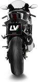 Sistema De Escape Completo Sin Catalizador Y Sin Homologación Acústica Lv-14 R Titano Fondo Carbono - Leovince Compatible Con Yamaha Yzf-R9 900 (2025-2026)