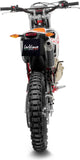 Tubo De Escape Con Homologación Acústica X-Fight Carbono Fondo Acero - Leovince Compatible Con Beta Rr 50 Enduro - Sport (2021-2022)