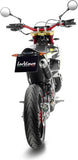 Tubo De Escape Con Homologación Acústica X-Fight Carbono Fondo Acero - Leovince Compatible Con Fantic Motor Xe 50 Performance (2021-2024)
