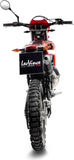 Tubo De Escape Con Homologación Acústica X-Fight Acero Negro Fondo Acero - Leovince Compatible Con Beta Rr 50 Motard - Sport (2023-2024)