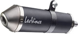 Exhaust Tip With Noise Certification X-Fight Steel Black Stainless Steel End Cap - Leovince Compatible With Sherco 50 Se-R (2021-2024)