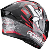 Full-Face Motorcycle Helmet Scorpion Exo Exo-530 Air Polycarbonate Grey Black Red Rok Size S