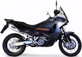 Escape Doble Con Homologación Acústica Albus Ceramic Aluminio Blanco - Gpr Compatible Con Ktm 950 Adventure - S (2003-2007)