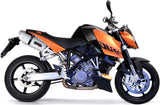 Doble Salida De Escape Con Catalizador Y Homologación Acústica Albus Ceramic Aluminio Blanco - Gpr Compatible Con Ktm 990 Super Duke - R (2004-2012)