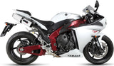 Escape Doble Con Homologación Acústica Albus Ceramic Aluminio Blanco - Gpr Compatible Con Yamaha Yzf 1000 R1 (2009-2014)