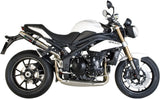 Escape Doble Con Homologación Acústica Deeptone Acero - Gpr Compatible Con Triumph Speed Triple 1050 (2011-2015)