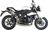 Dual Exhaust System With Sound Certification Deeptone Stainless Steel - Gpr Compatible With Triumph Speed Triple 1050 (2011-2015)