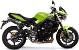 Dual Catalytic Exhaust Tips With Sound Certification Deeptone Stainless Steel - Gpr Compatible With Triumph Street Triple 675 (2007-2012)
