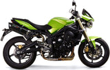 Escape Doble Con Homologación Acústica Furore Aluminio Negro - Gpr Compatible Con Triumph Street Triple 675 (2007-2012)