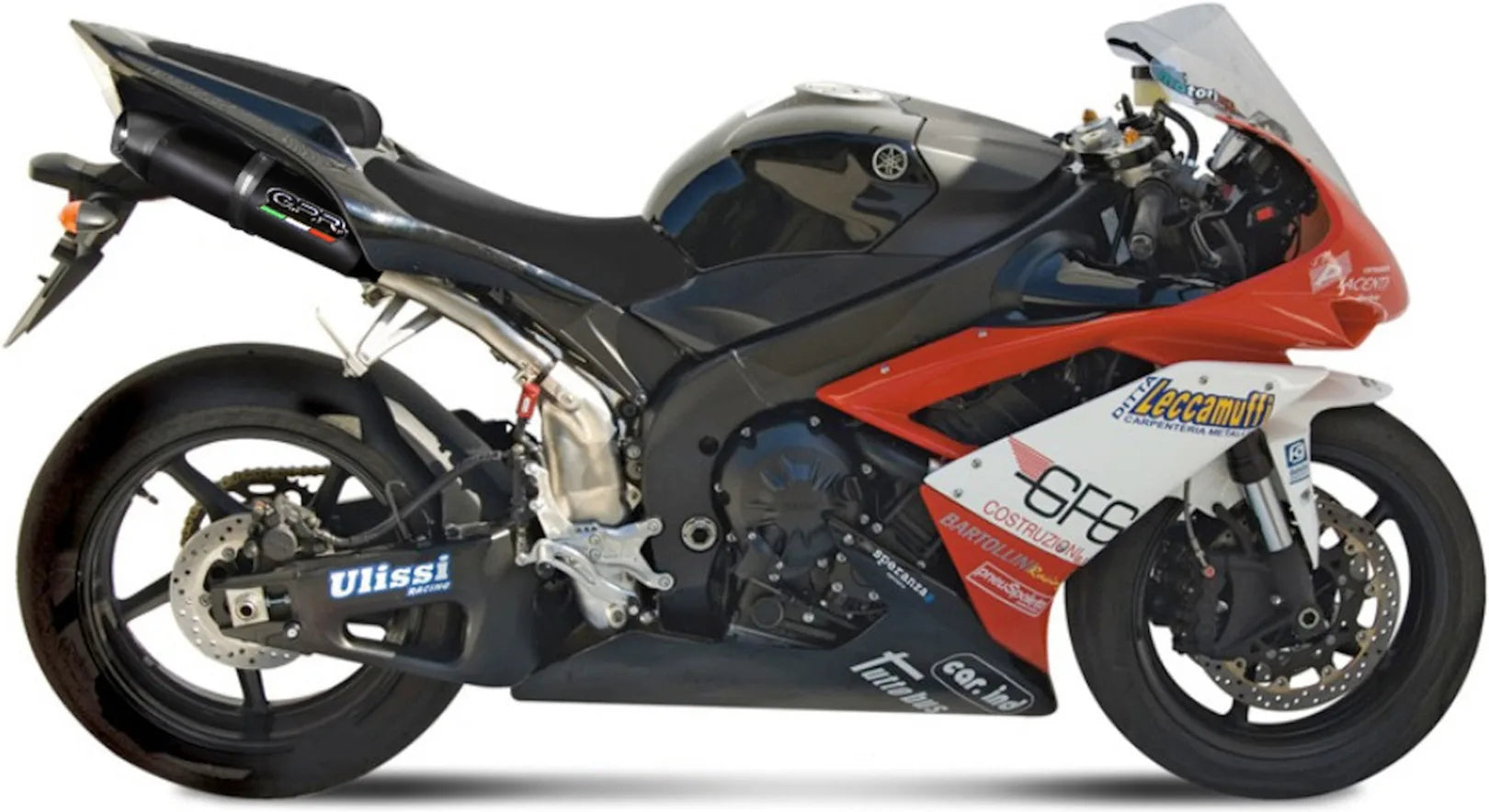 Escape Doble Con Homologación Acústica Furore Aluminio Negro - Gpr Compatible Con Yamaha Yzf 1000 R1 (2007-2008)