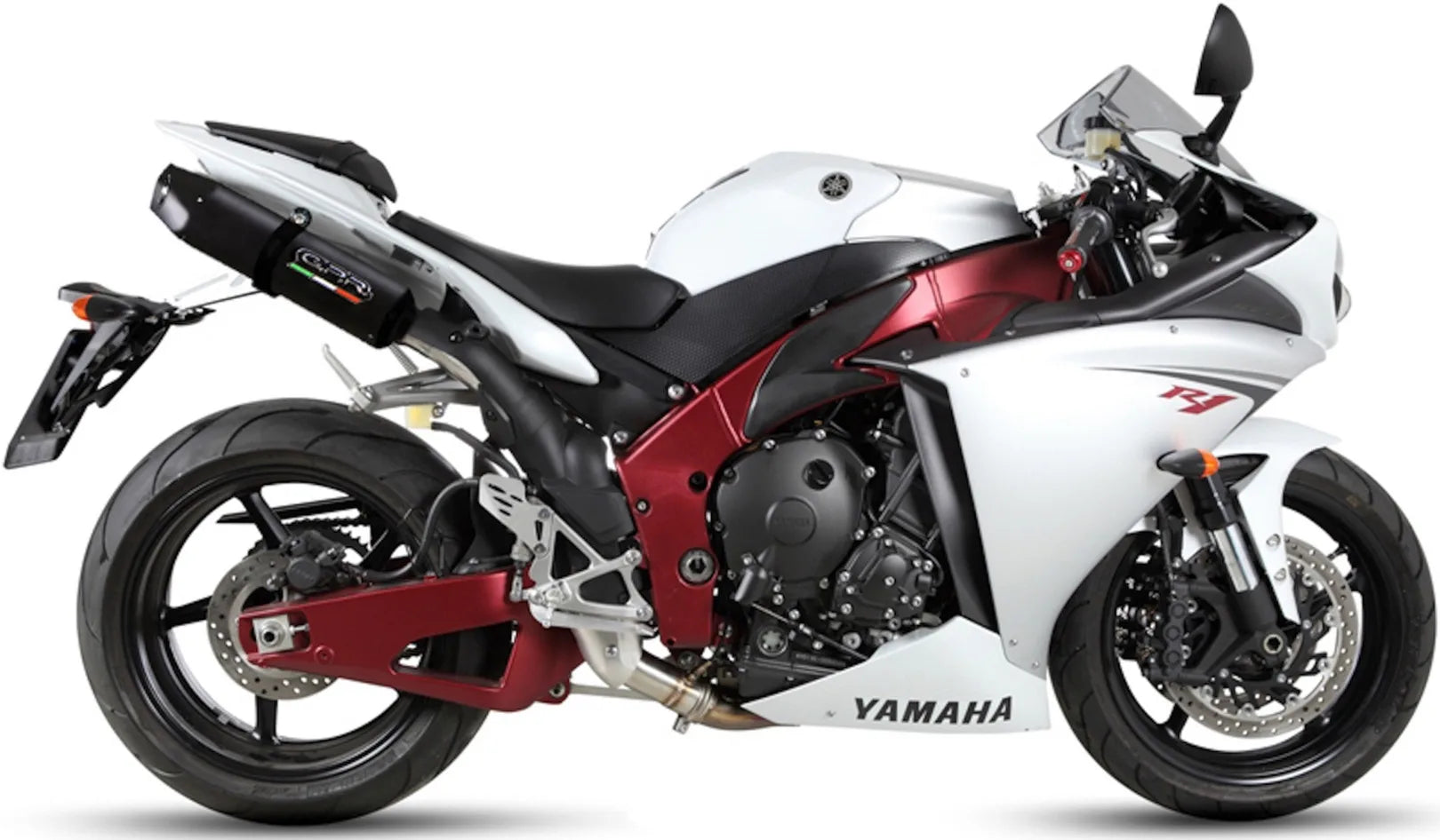 Escape Doble Con Homologación Acústica Furore Aluminio Negro - Gpr Compatible Con Yamaha Yzf 1000 R1 (2009-2014)